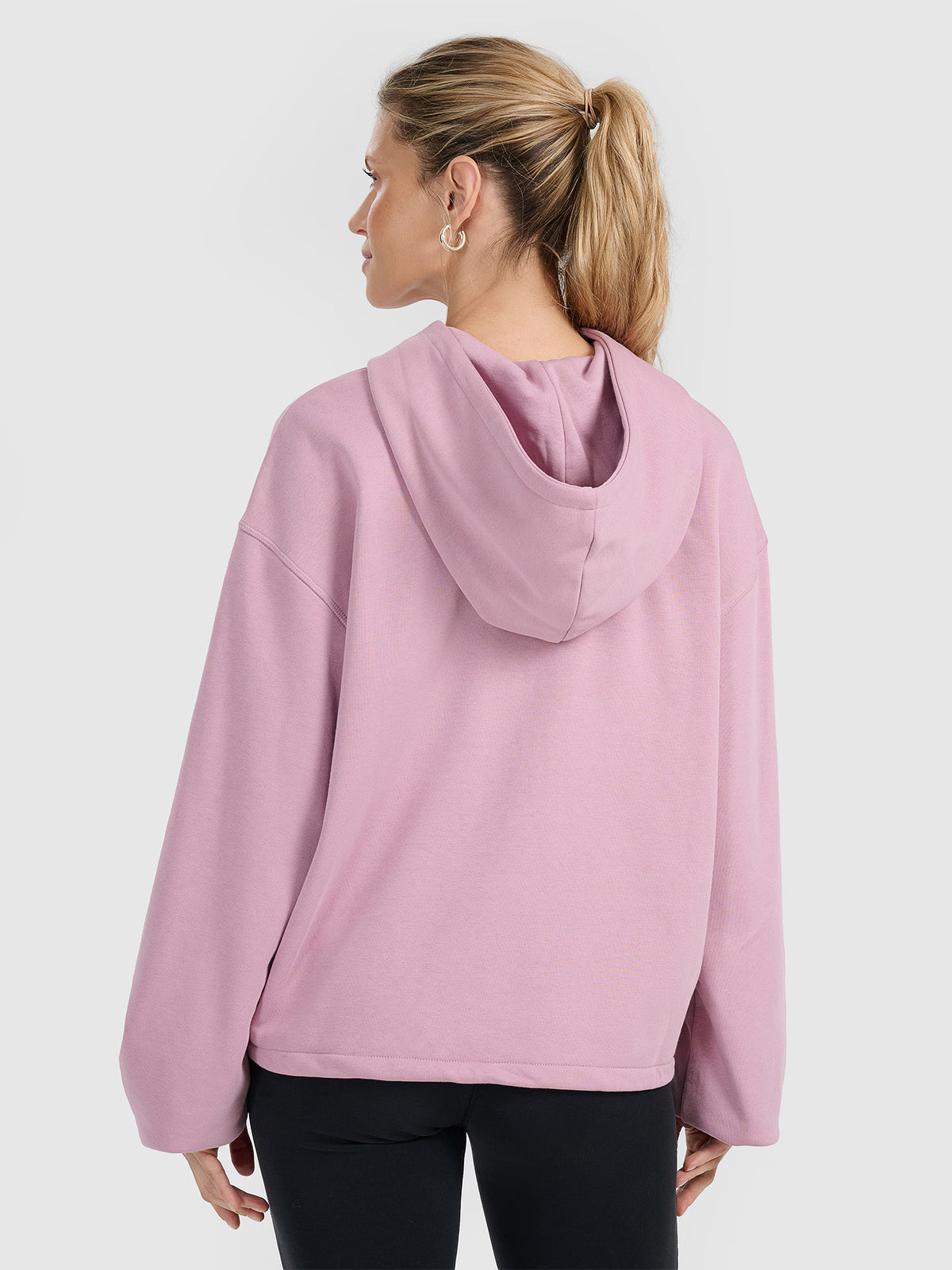 Bluza dresowa nierozpinana z kapturem damska