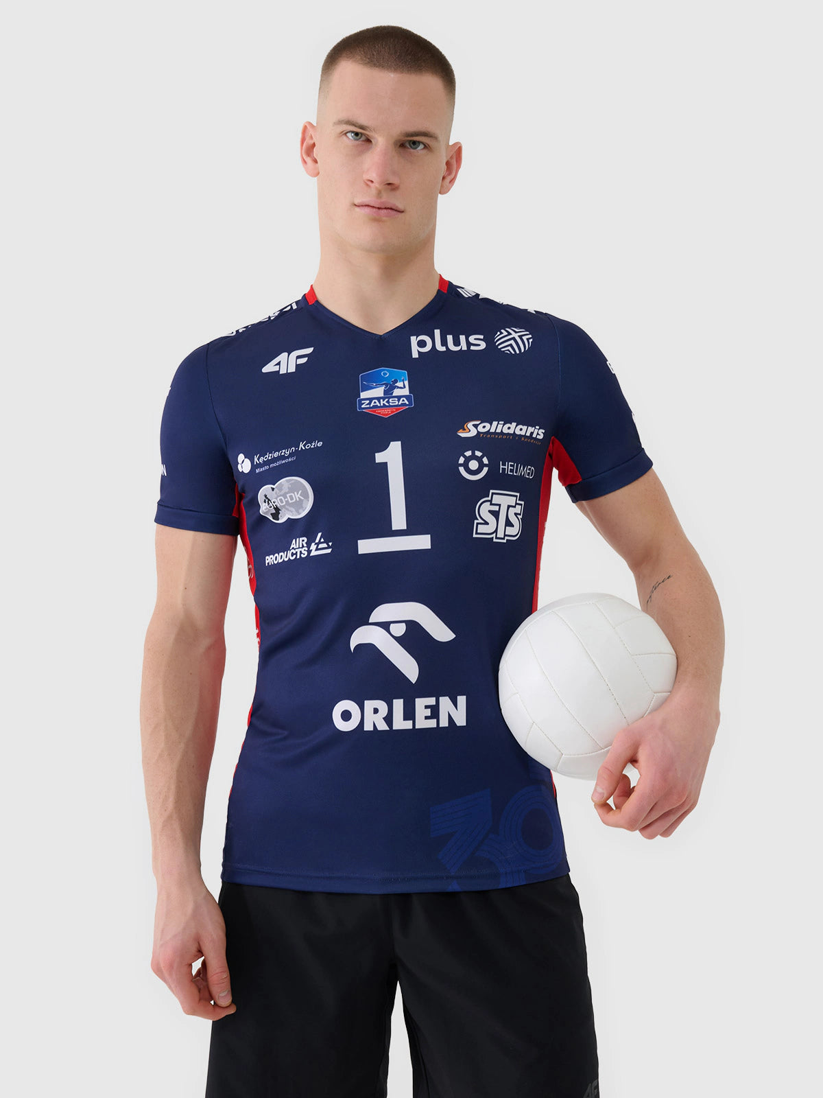 Koszulka meczowa replika domowa z sezonu 2024/25 męska 4F x Zaksa Kędzierzyn Koźle - Kurek