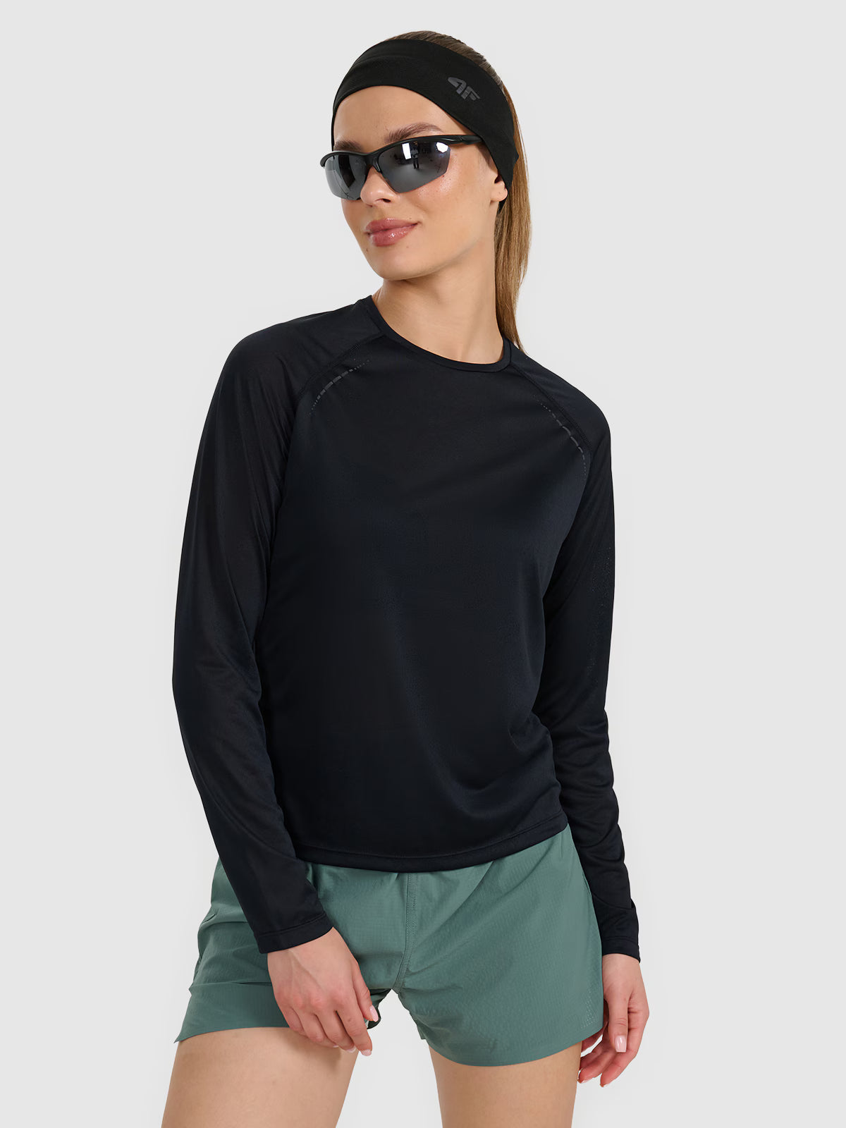 Longsleeve do biegania w terenie szybkoschnący damski