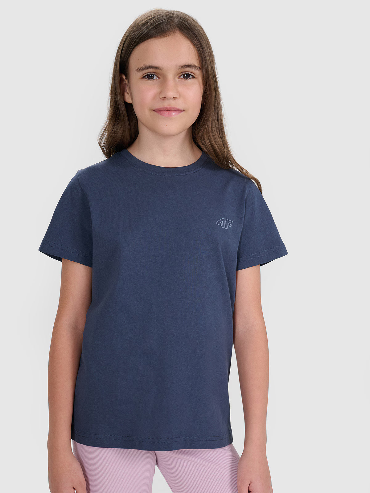 T-shirt regular gładki (2-pack) dziecięcy