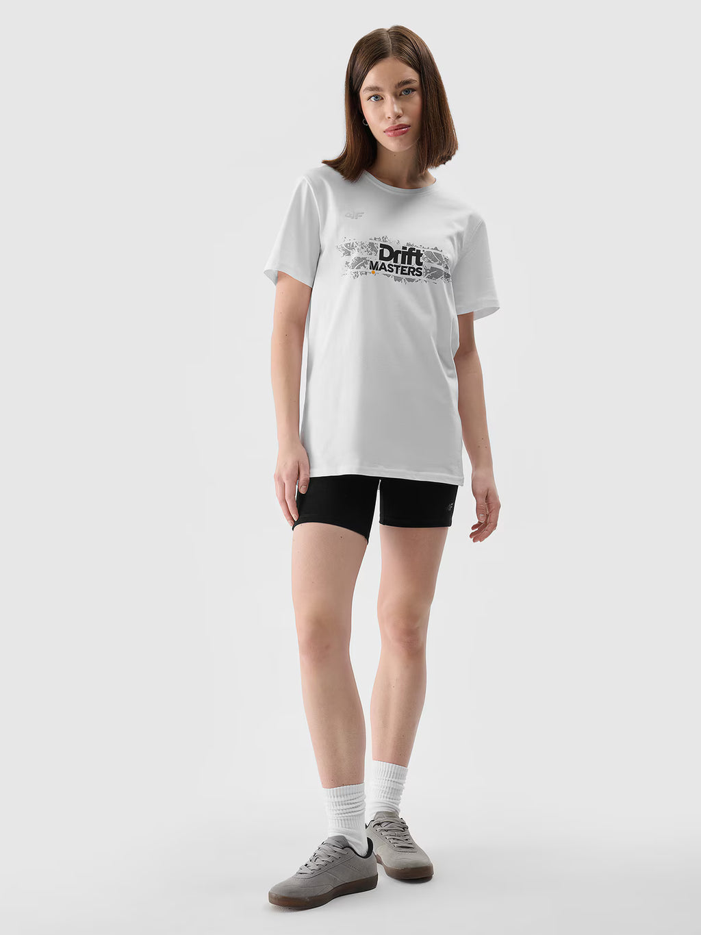 T-shirt regular z nadrukiem uniseks 4F x Drift Masters