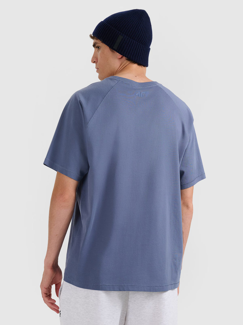 T-shirt oversize gładki męski