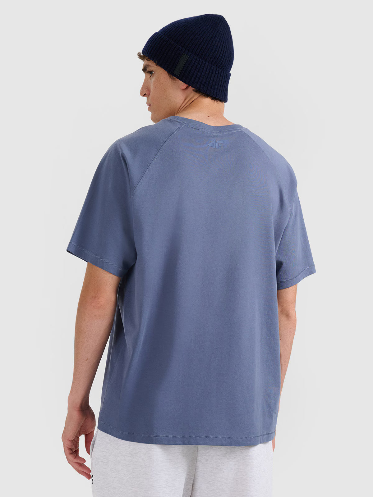 T-shirt oversize gładki męski