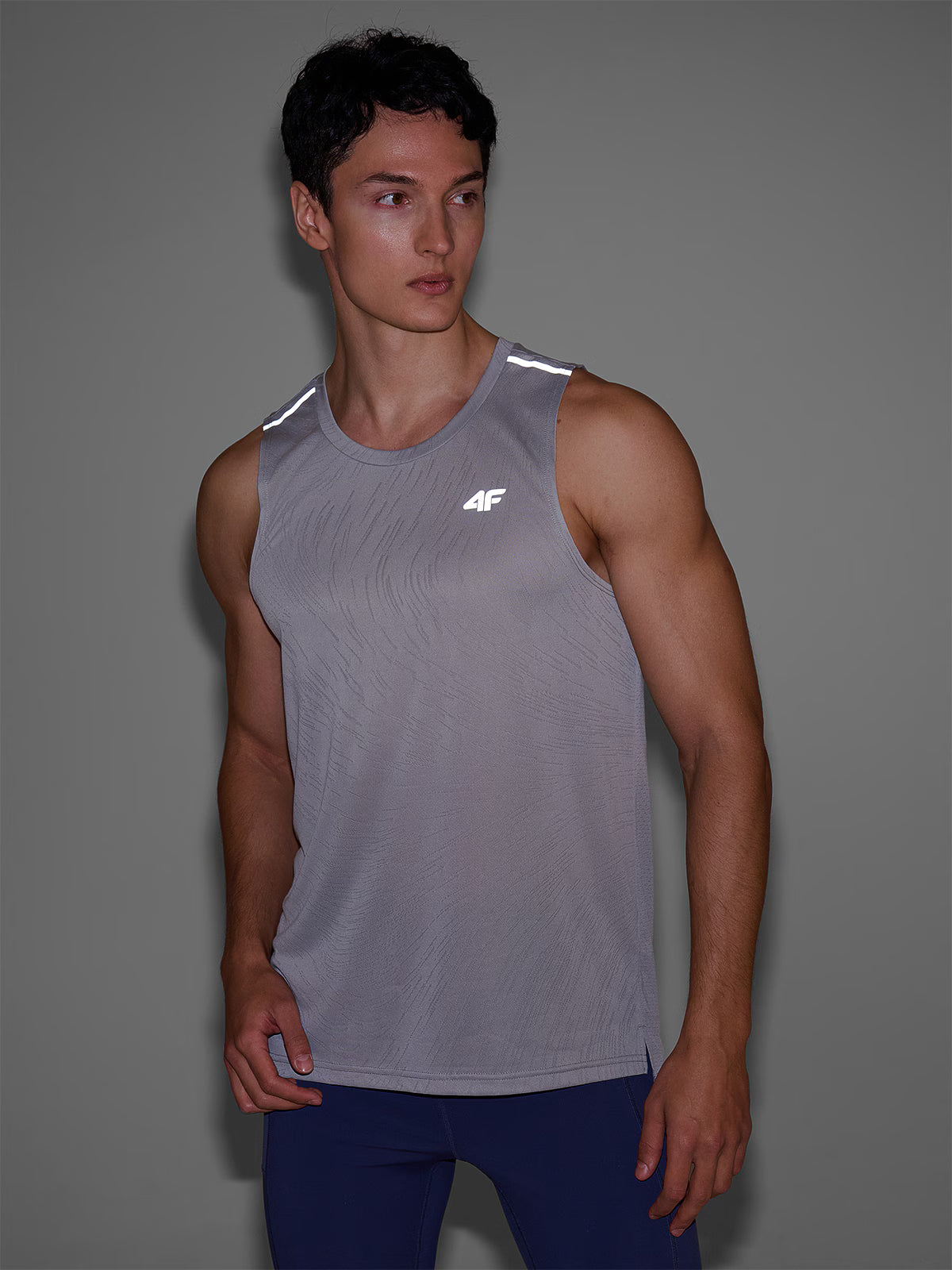 Tank top do biegania regular szybkoschnący męski