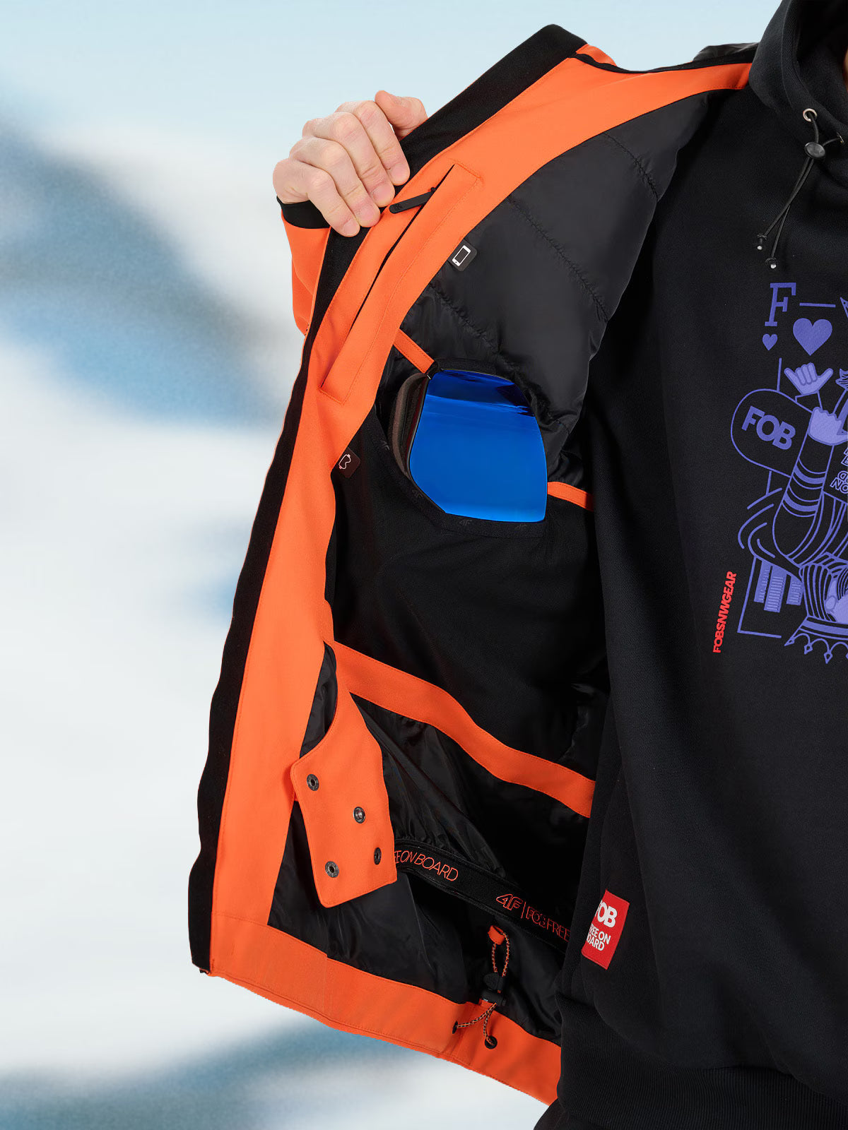 Kurtka snowboardowa membrana 15000 męska