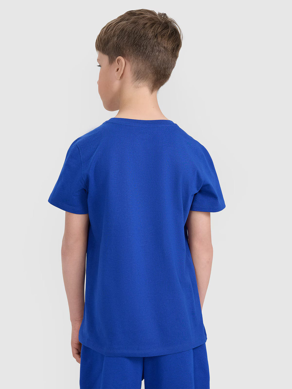 T-shirt regular gładki chłopięcy