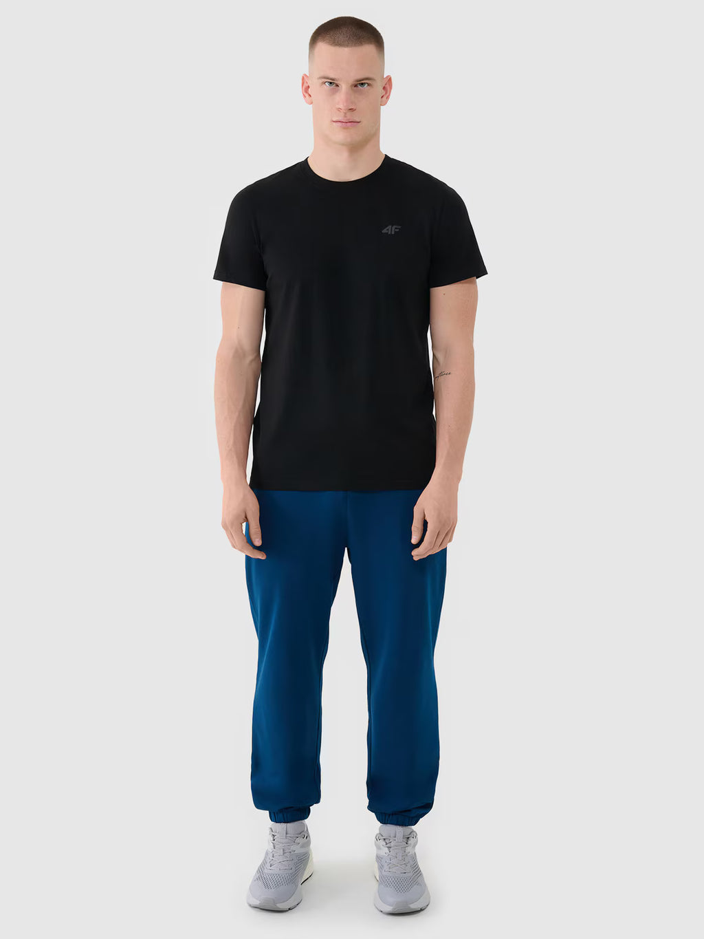 T-shirt regular gładki męski
