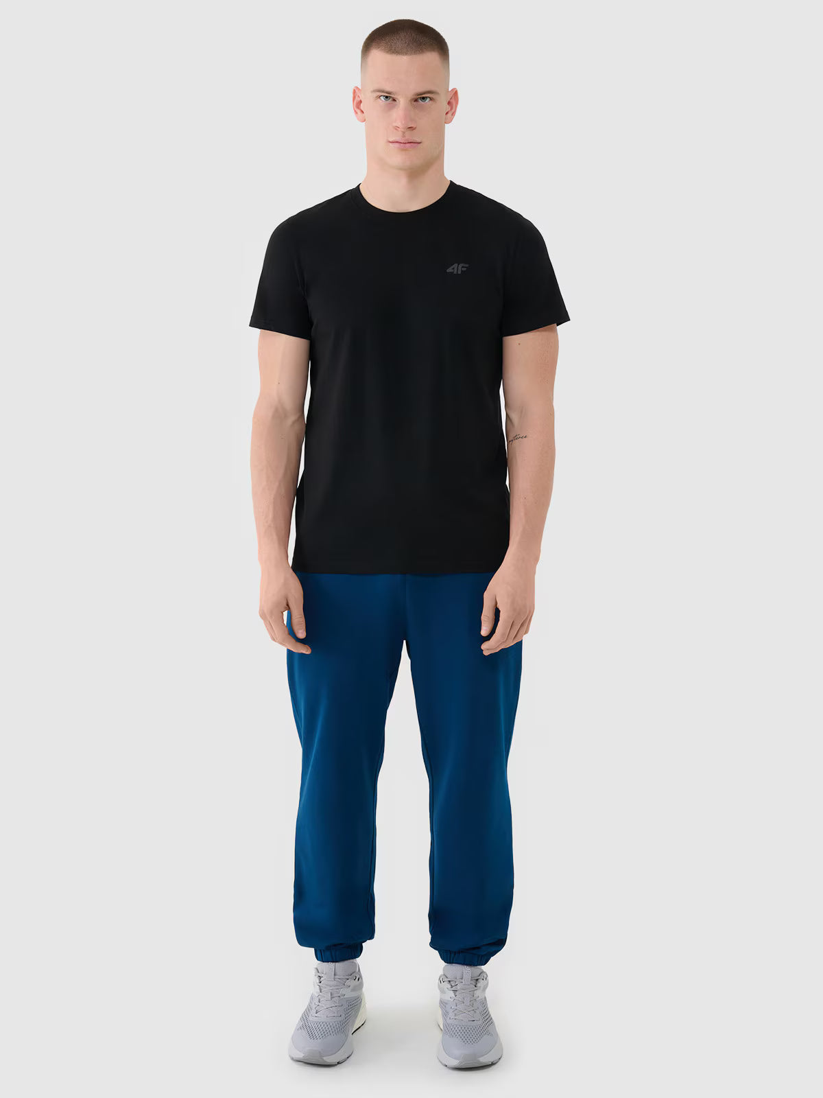 T-shirt regular gładki męski