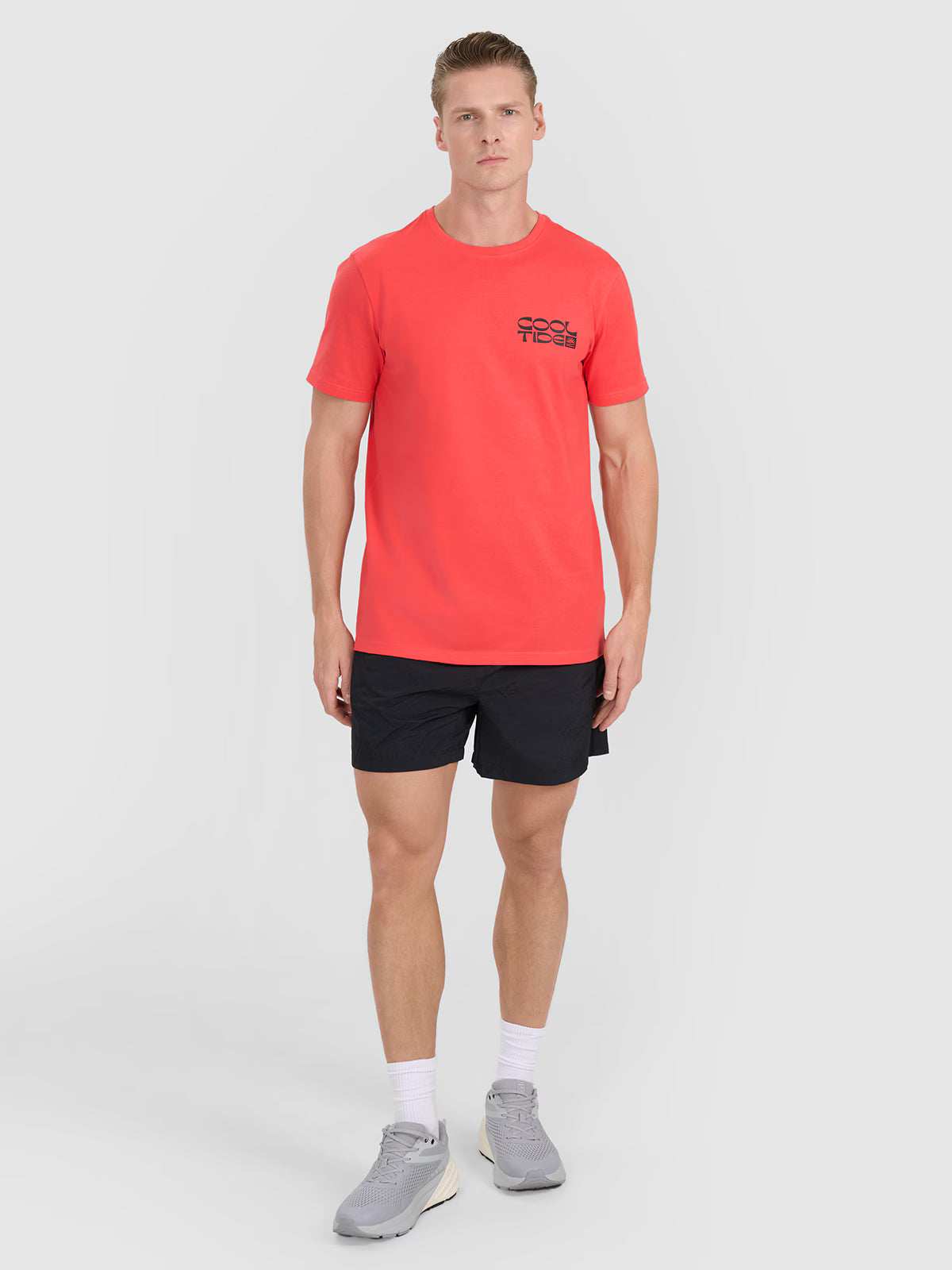 T-shirt regular z nadrukiem męski