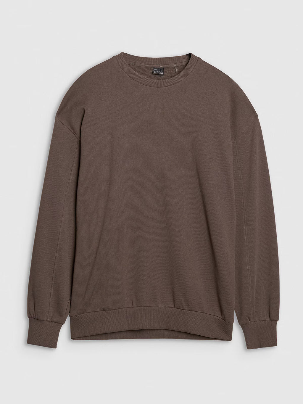 Bluza dresowa oversize nierozpinana bez kaptura męska