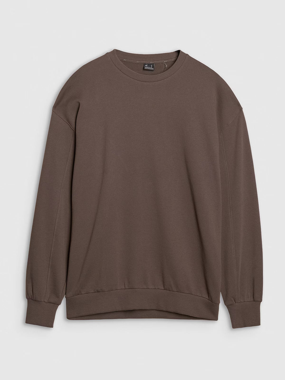 Bluza dresowa oversize nierozpinana bez kaptura męska