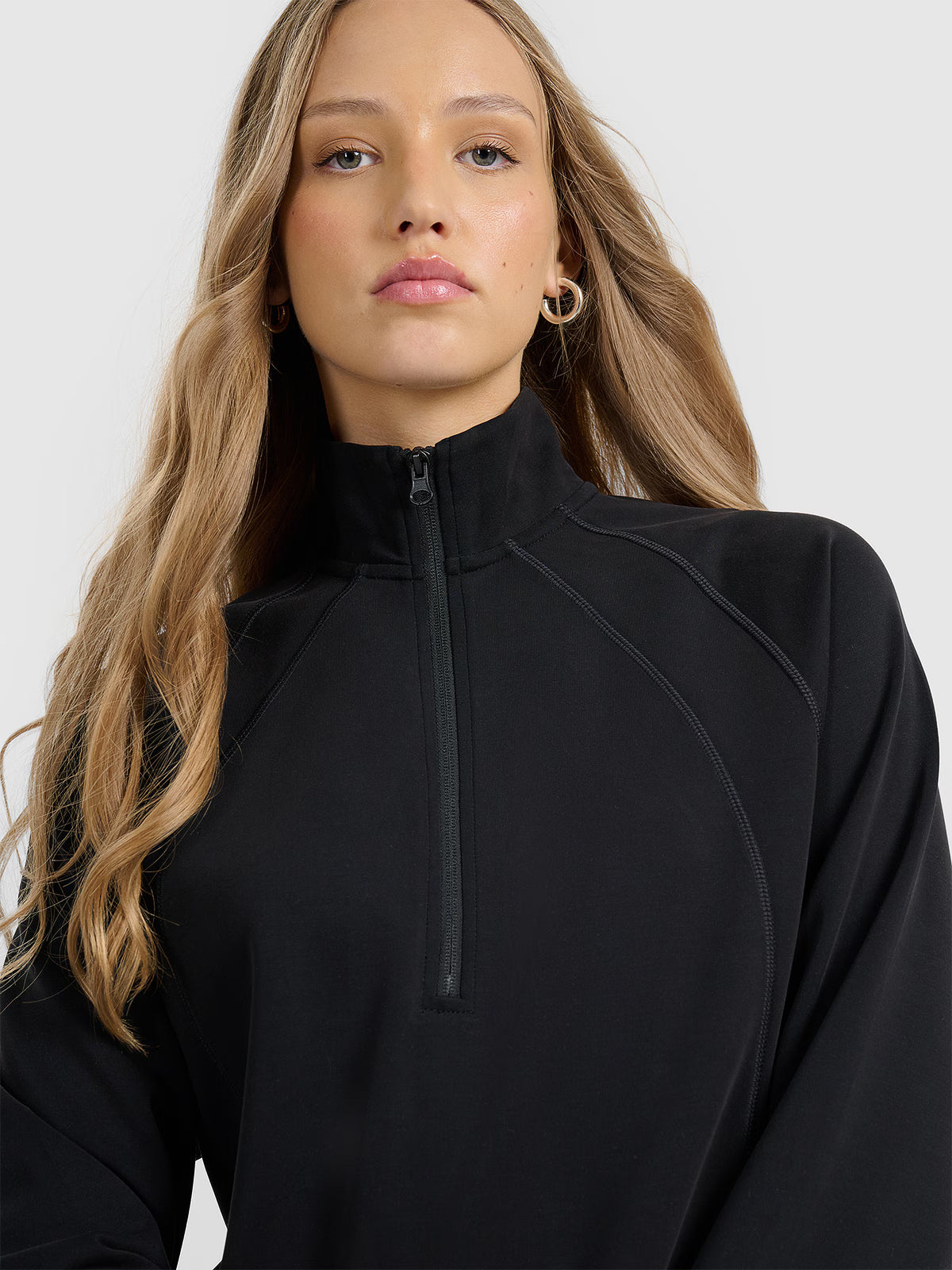 Bluza dresowa nierozpinana z modalem damska