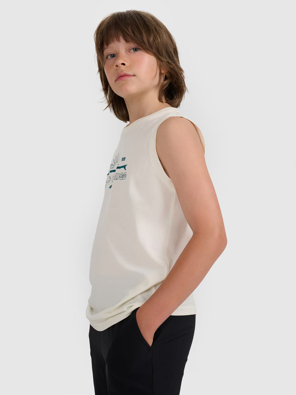 Tank top regular z nadrukiem chłopięcy