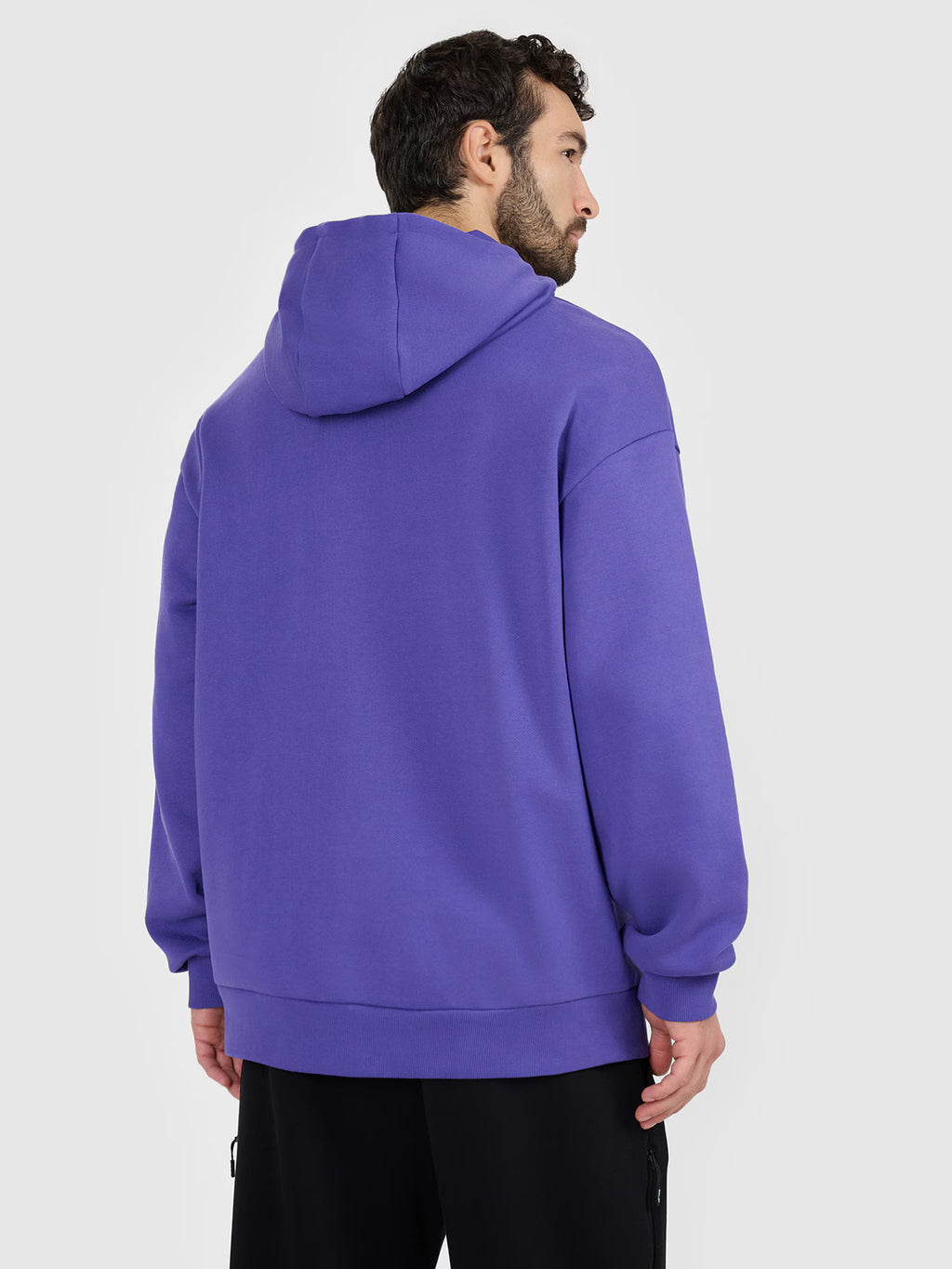 Bluza dresowa nierozpinana z kapturem męska
