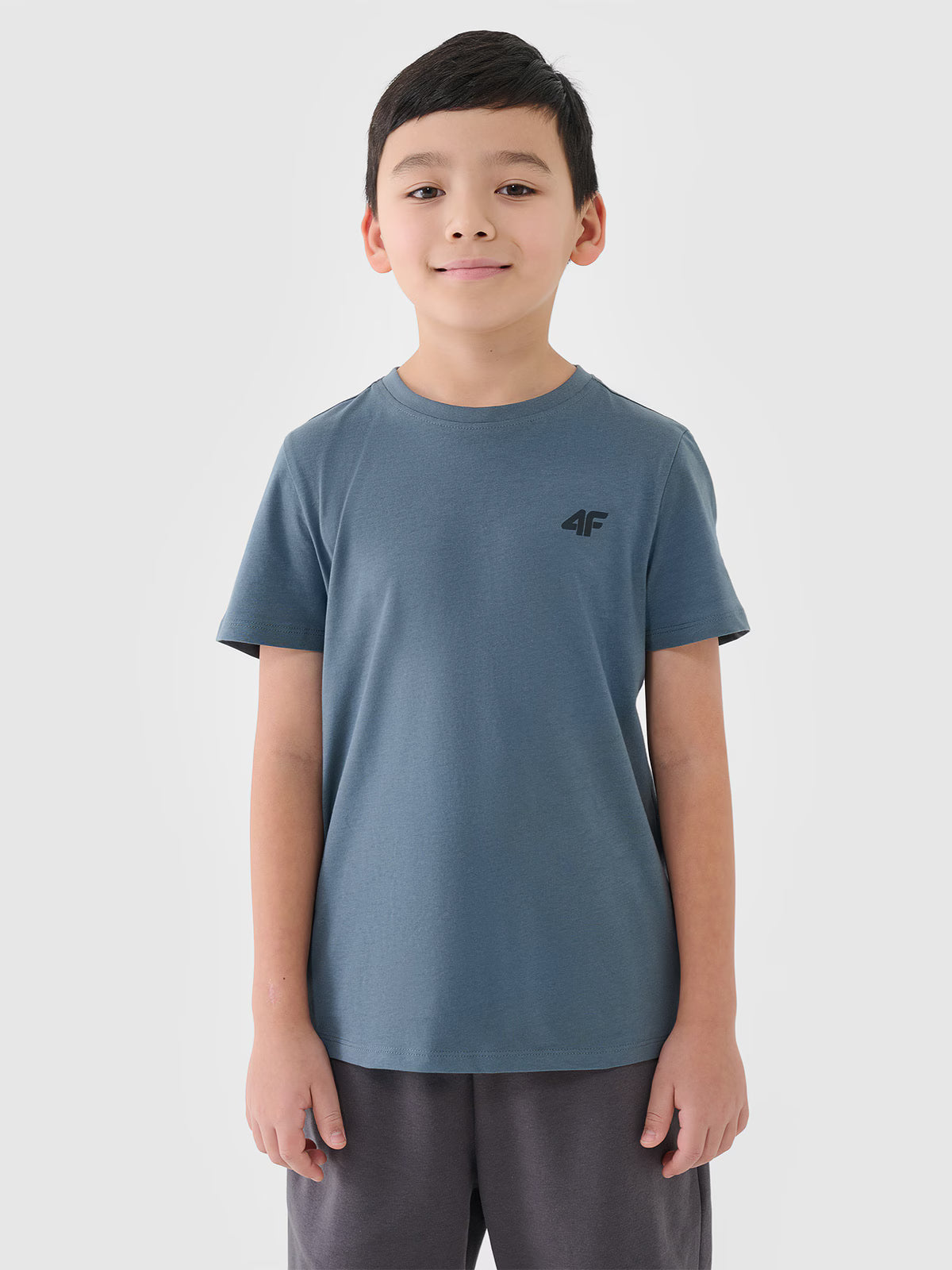 T-shirt regular gładki chłopięcy