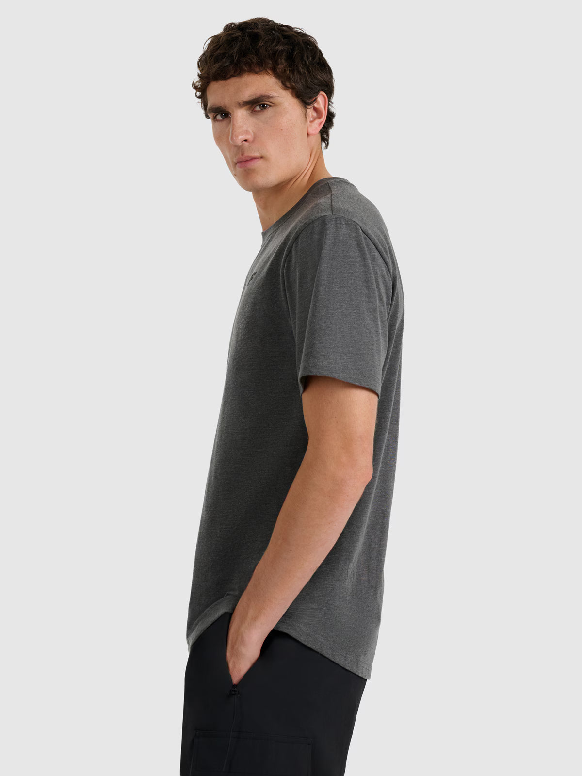 T-shirt regular gładki męski
