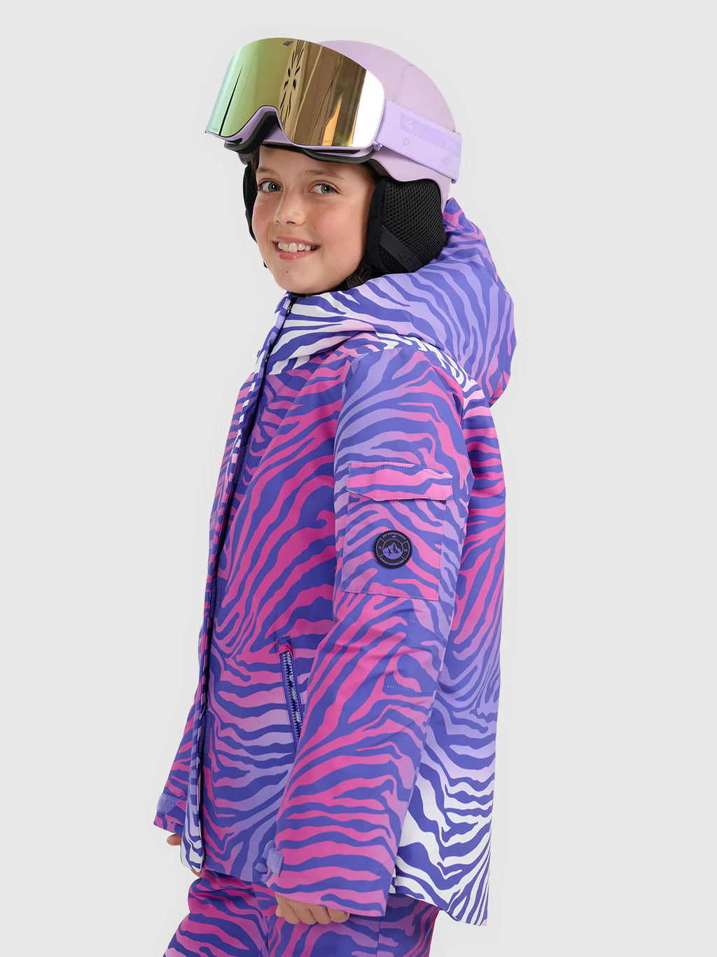 Kurtka snowboardowa membrana 8000 dziewczęca