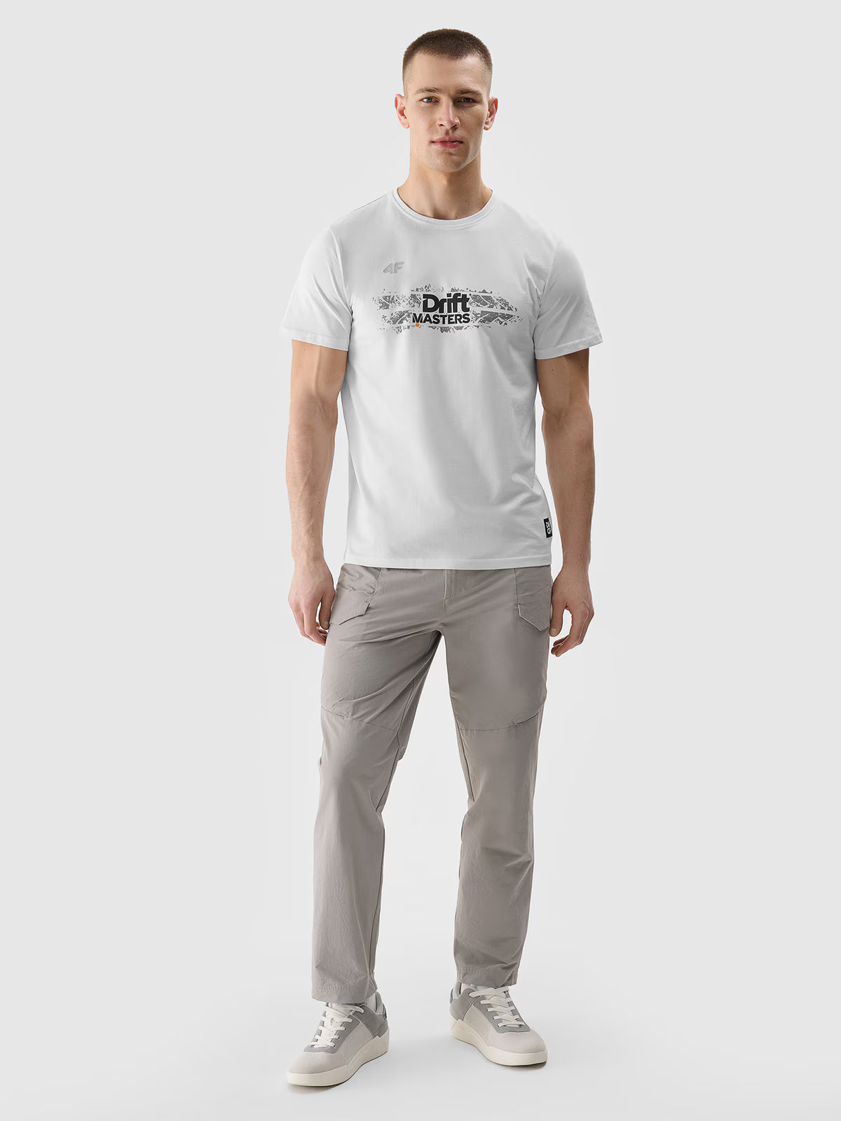 T-shirt regular z nadrukiem uniseks 4F x Drift Masters