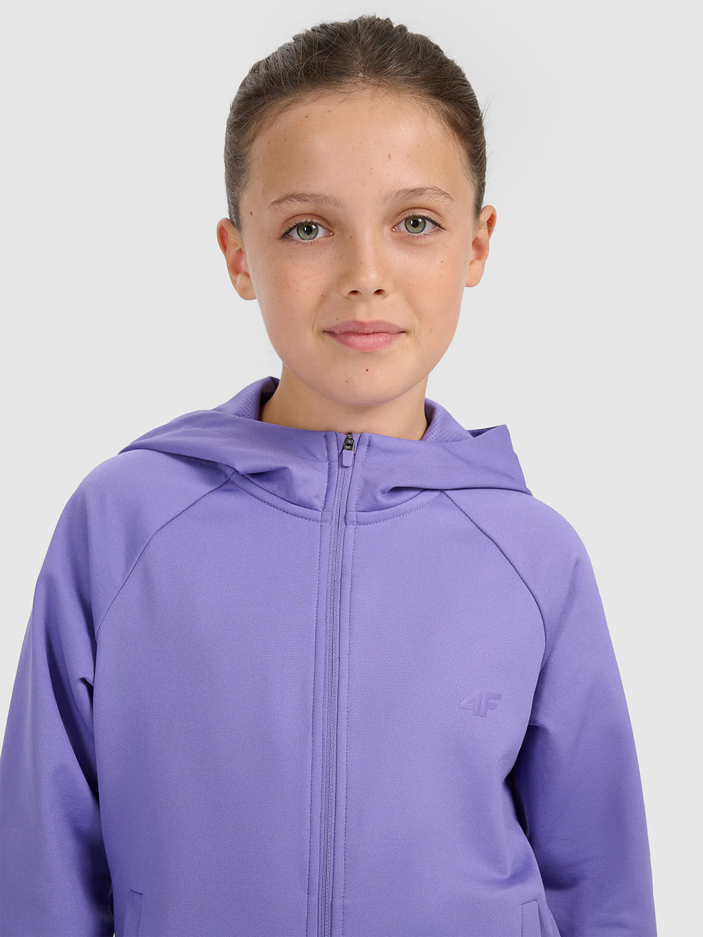 Bluza sportowa rozpinana z kapturem dziewczęca