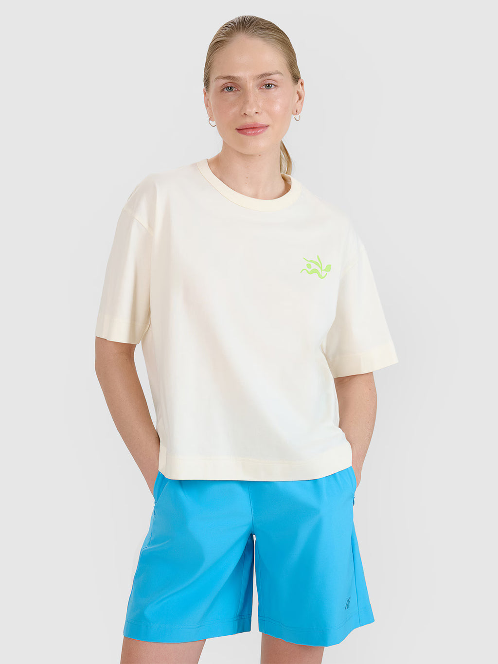 T-shirt regular z nadrukiem damski