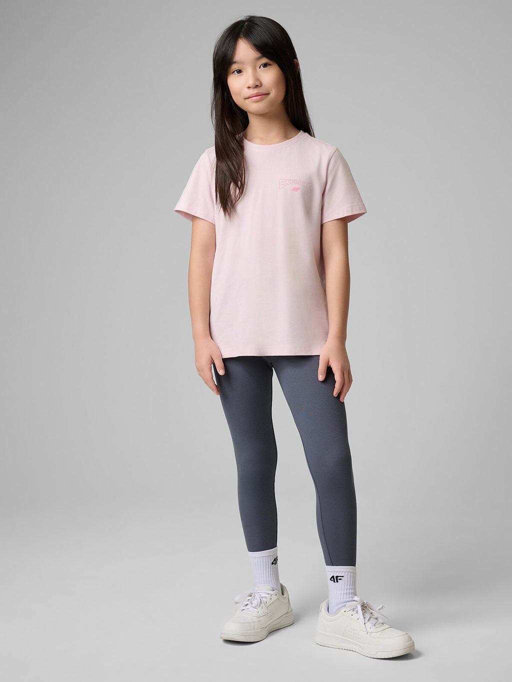 T-shirt regular z nadrukiem dziewczęcy