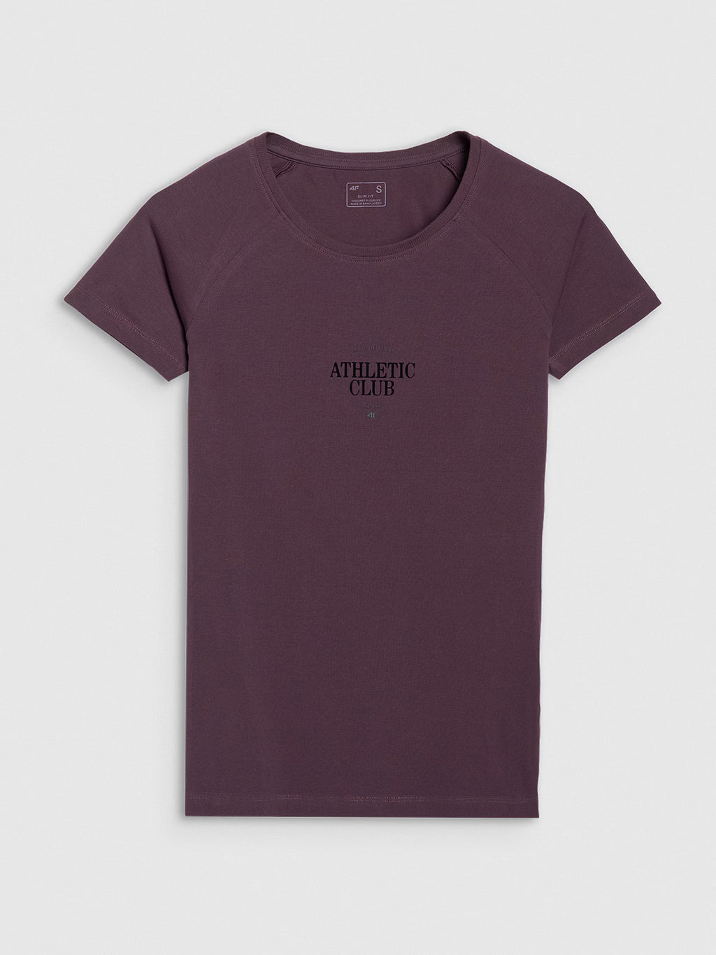 T-shirt slim z nadrukiem damski