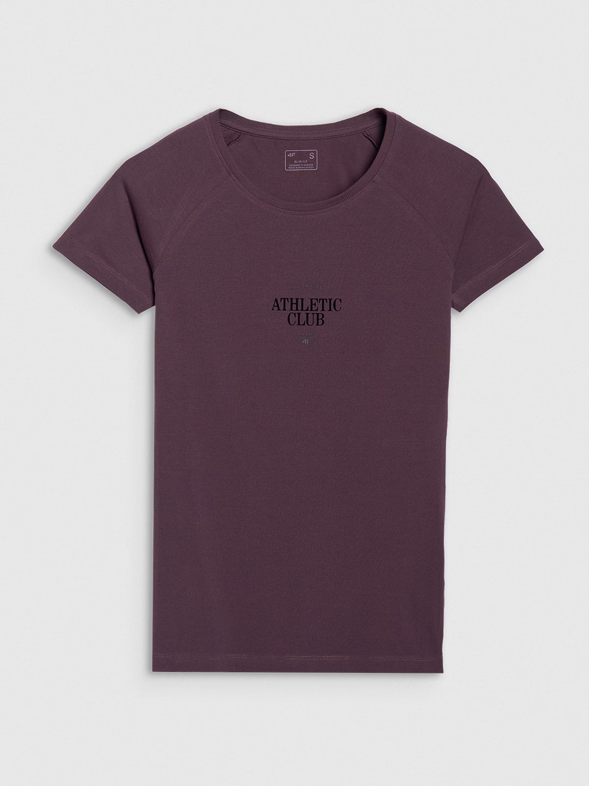 T-shirt slim z nadrukiem damski
