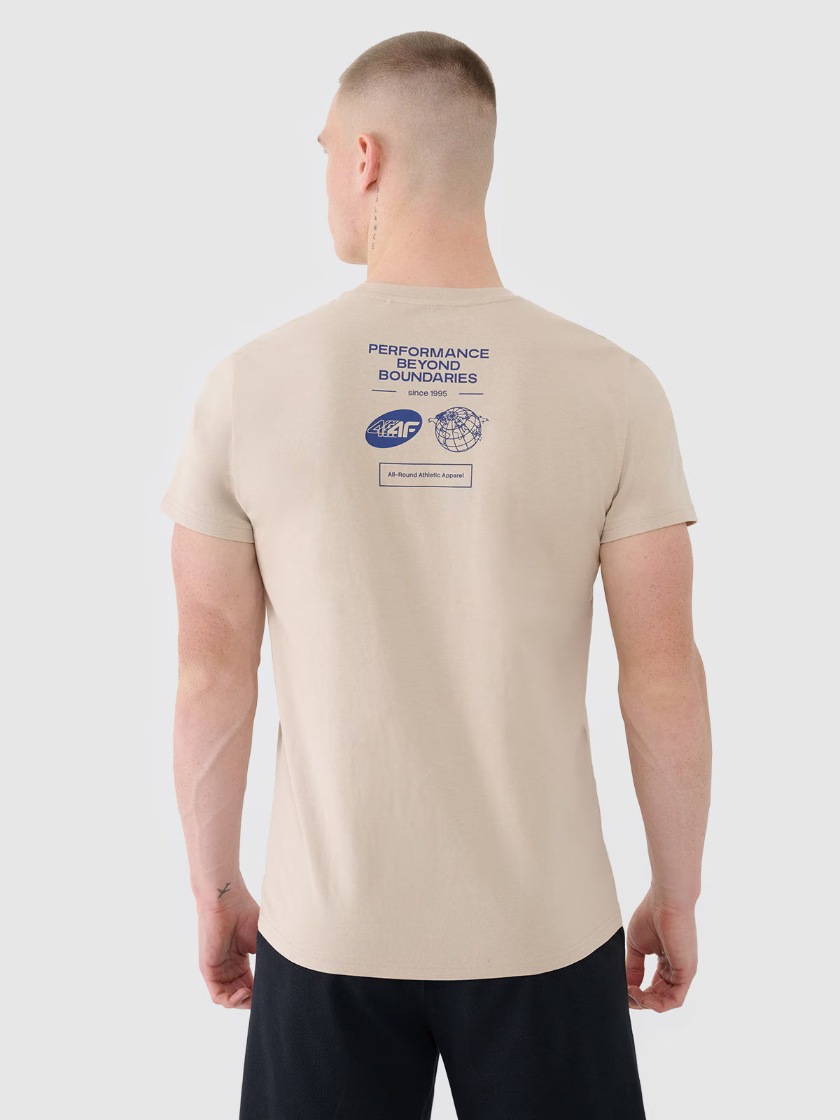 T-shirt regular z nadrukiem męski