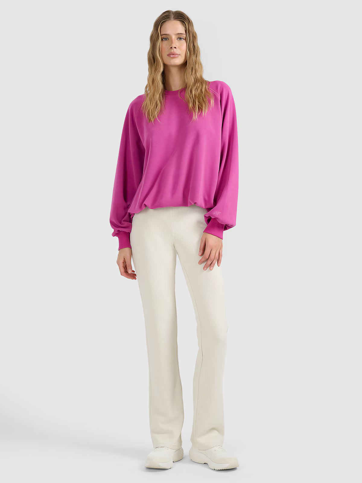 Bluza dresowa nierozpinana z modalem damska