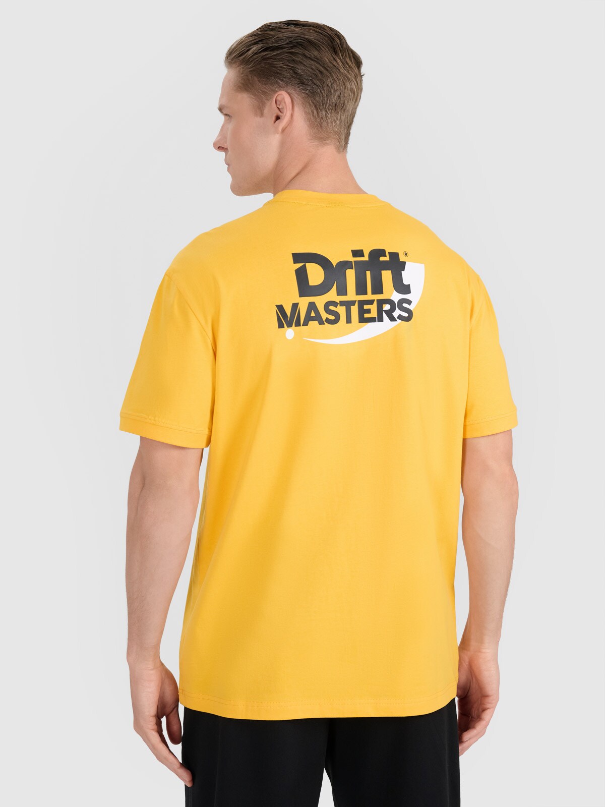 T-shirt regular z nadrukiem uniseks 4F x Drift Masters