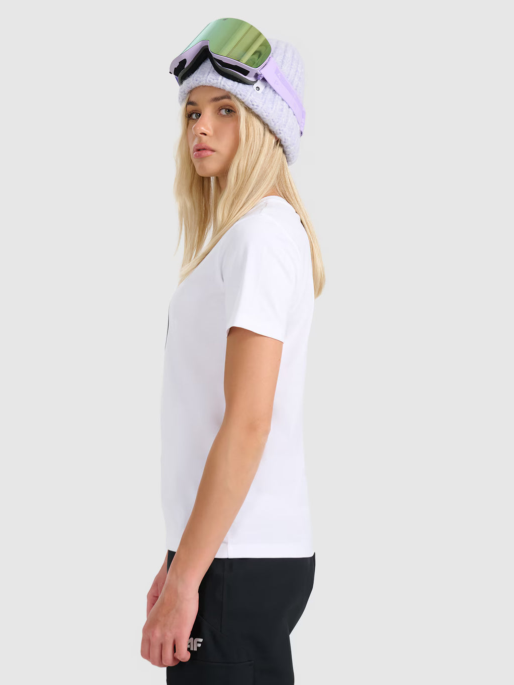 T-shirt regular z nadrukiem damski