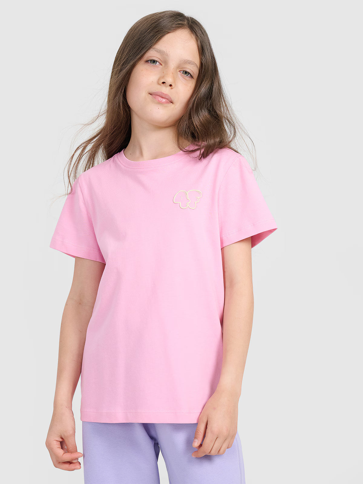 T-shirt regular z nadrukiem dziewczęcy