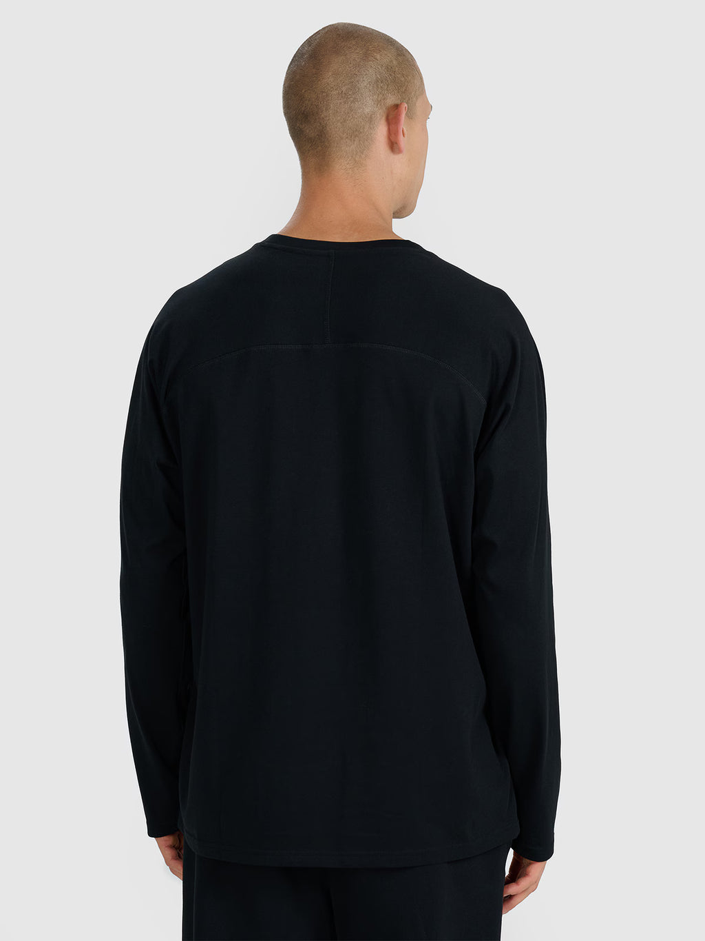 Longsleeve oversize gładki męski
