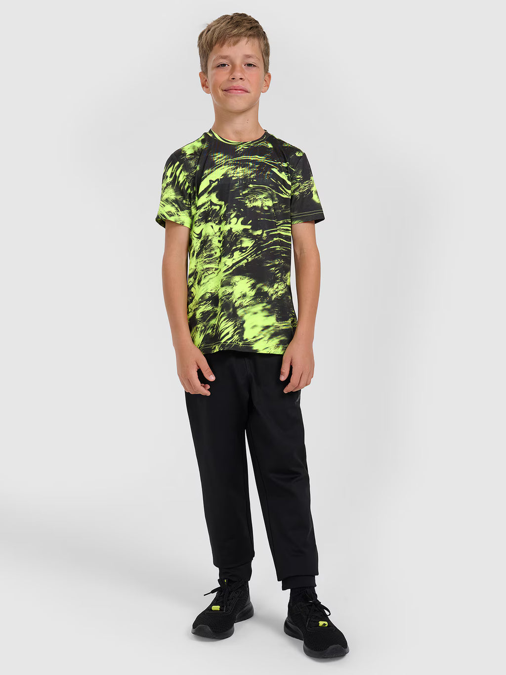 T-shirt sportowy szybkoschnący chłopięcy