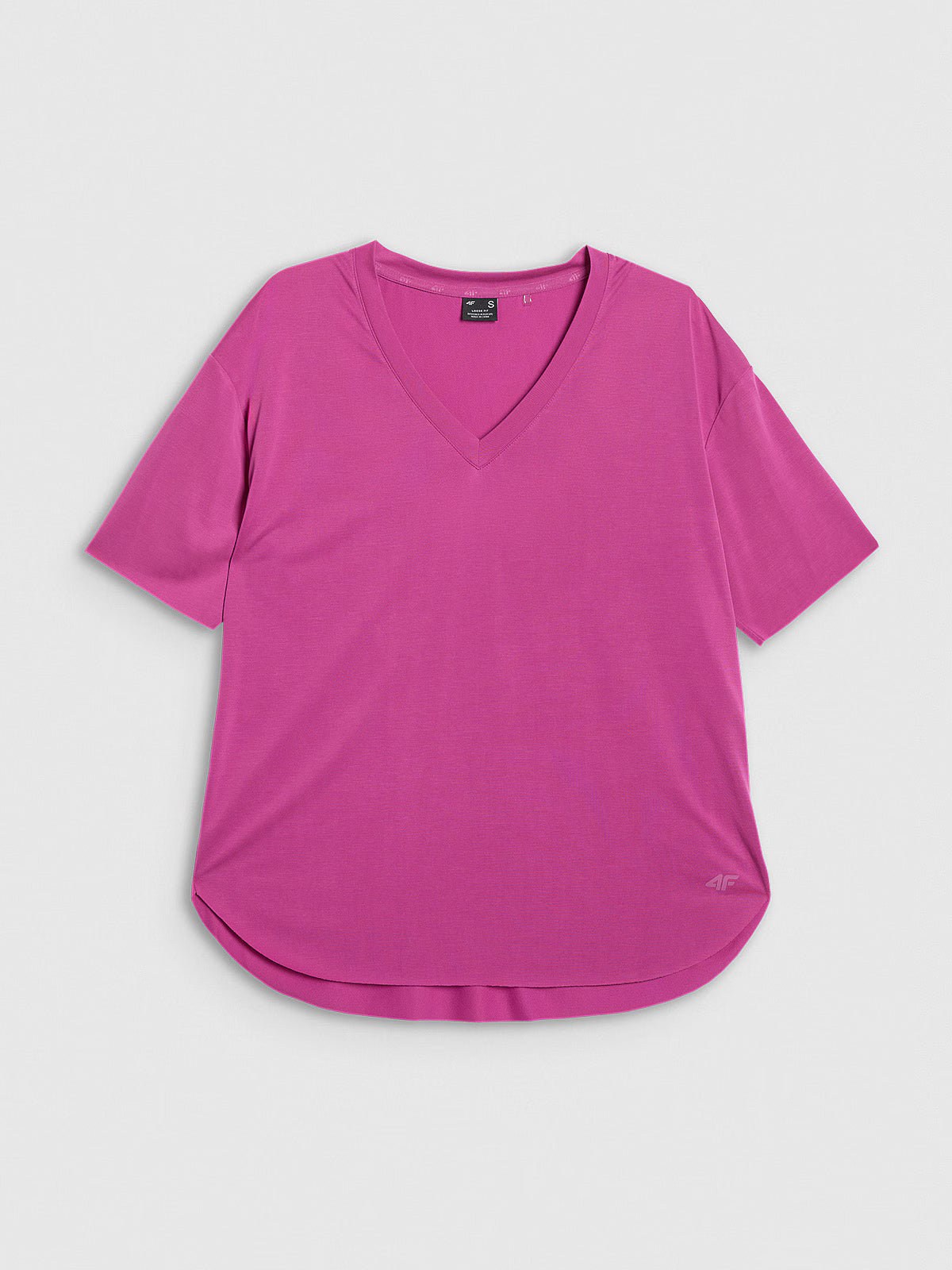 T-shirt oversize z modalem damski