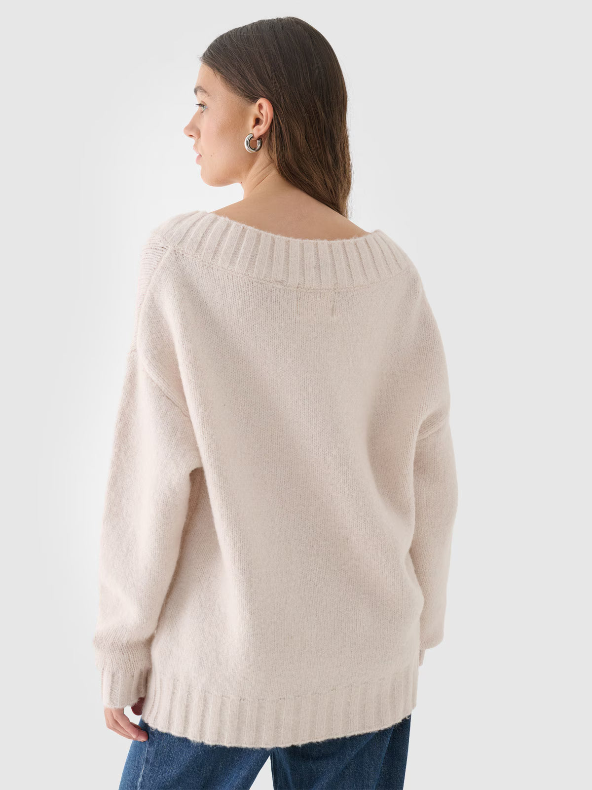 Sweter z wełną i alpaką damski Outhorn