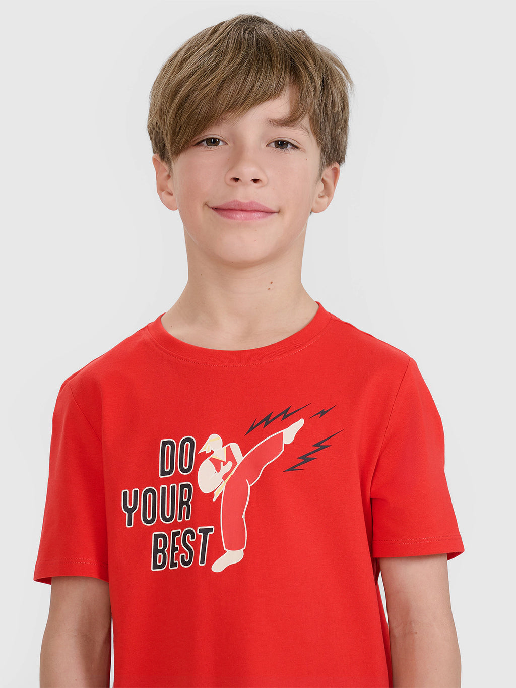 T-shirt regular z nadrukiem chłopięcy