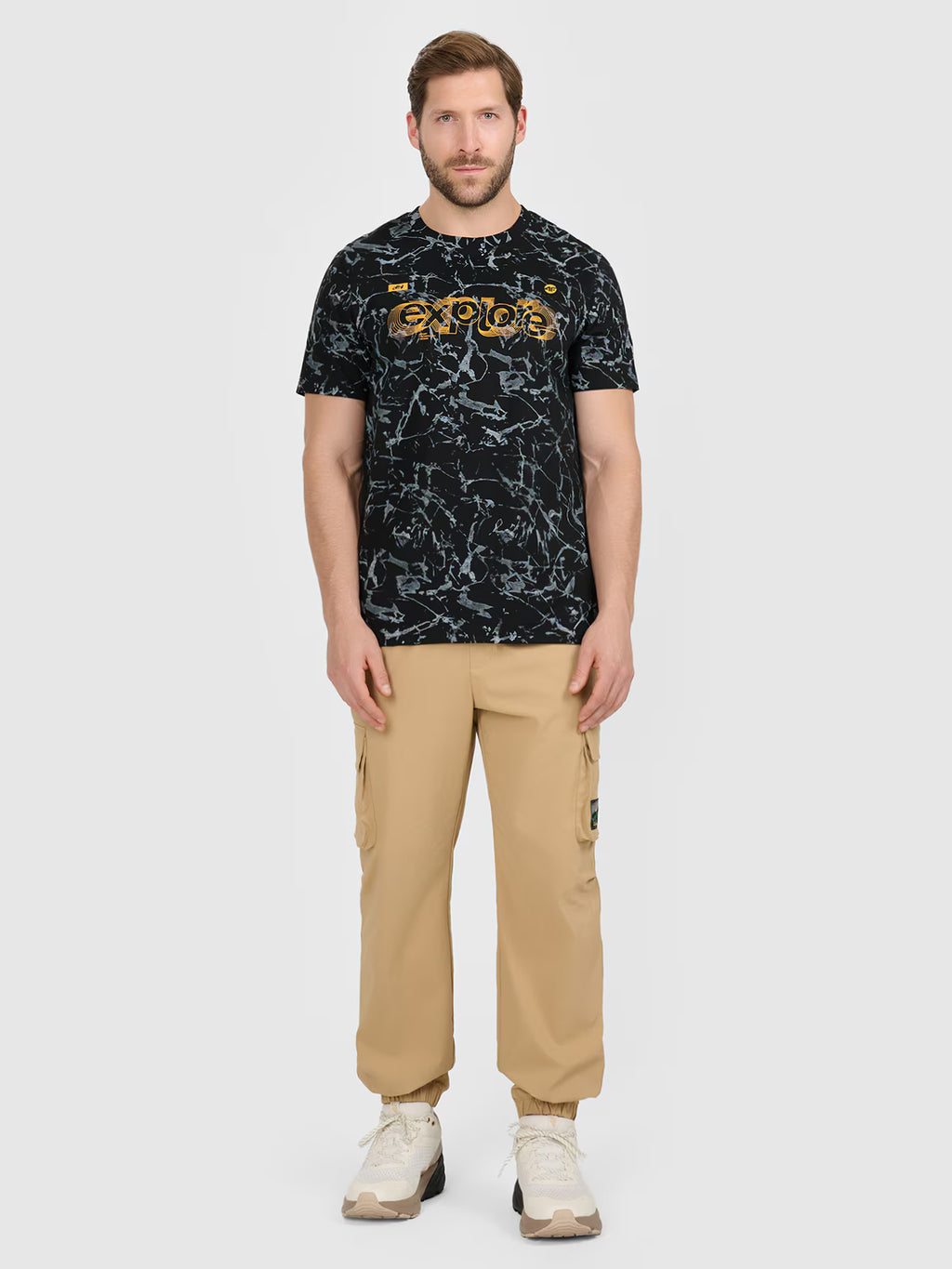 T-shirt regular z nadrukiem męski