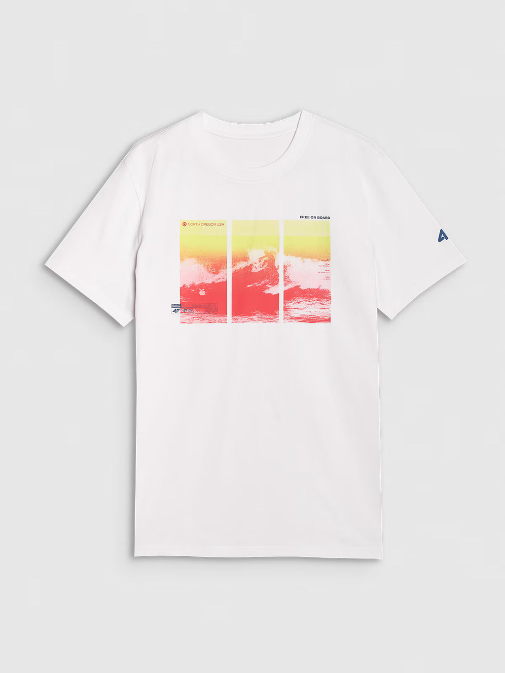 T-shirt regular z nadrukiem męski