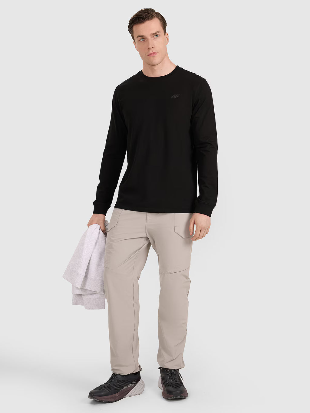 Longsleeve regular gładki męski