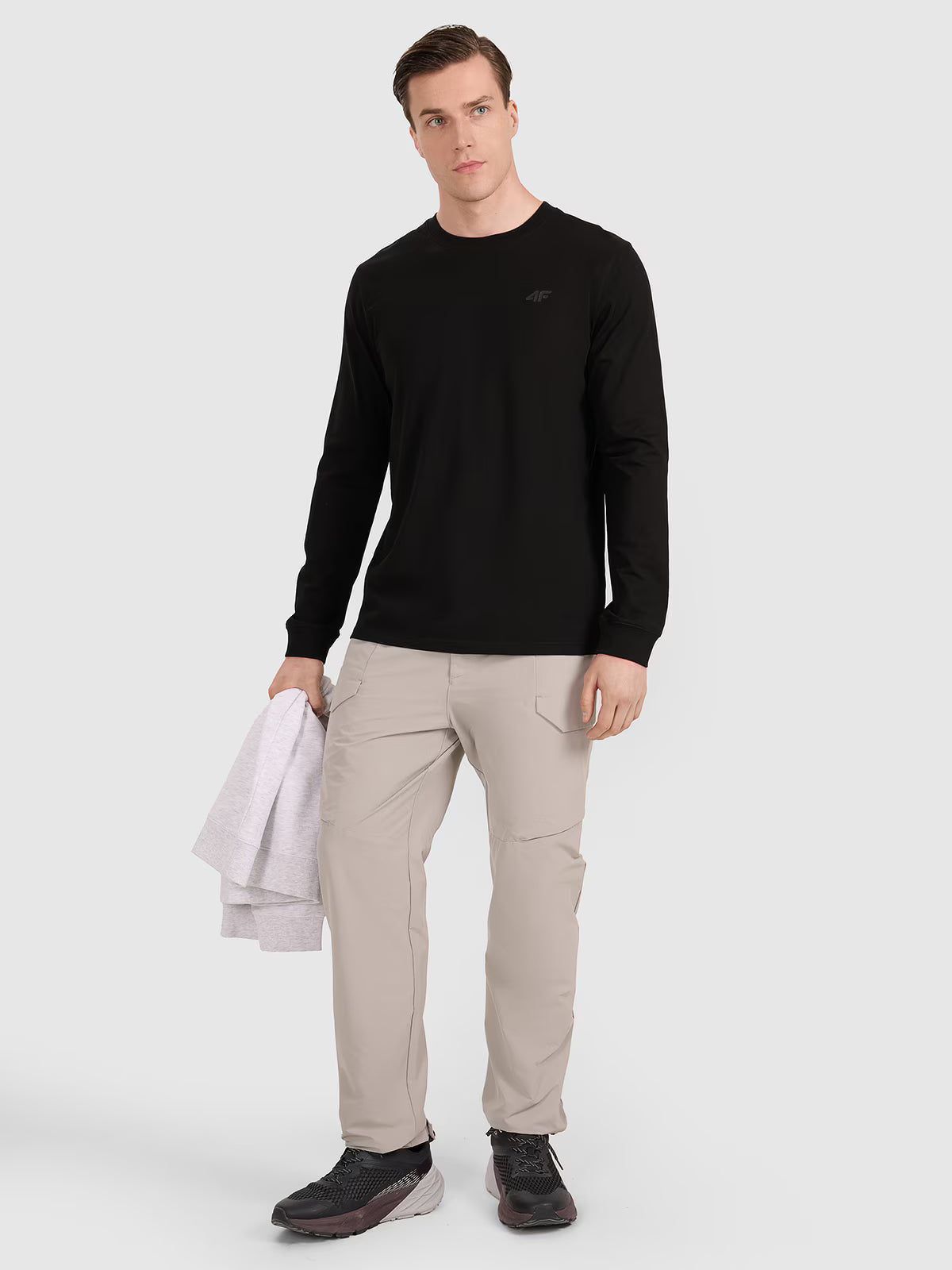 Longsleeve regular gładki męski