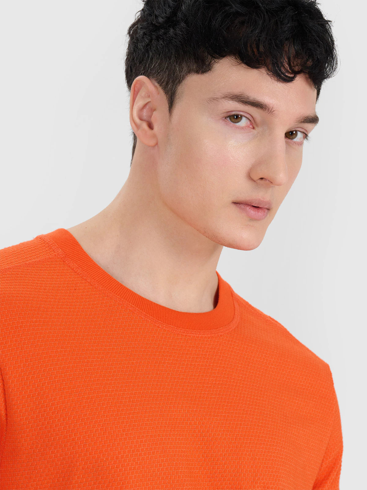 Longsleeve oversize gładki męski