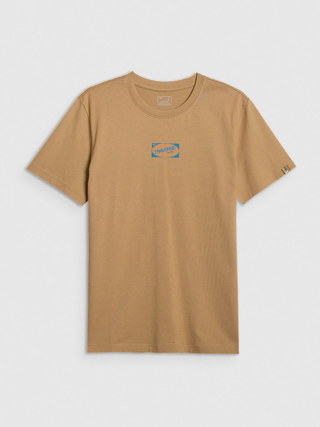 T-shirt regular z nadrukiem męski
