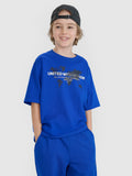 T-shirt oversize z nadrukiem chłopięcy