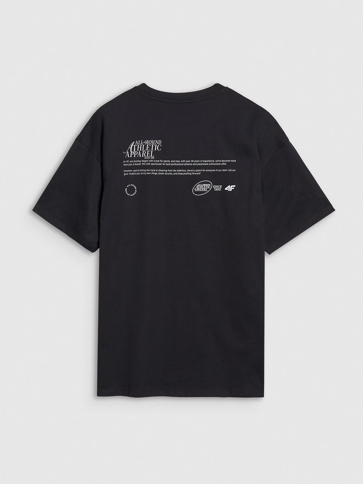 T-shirt oversize z nadrukiem męski