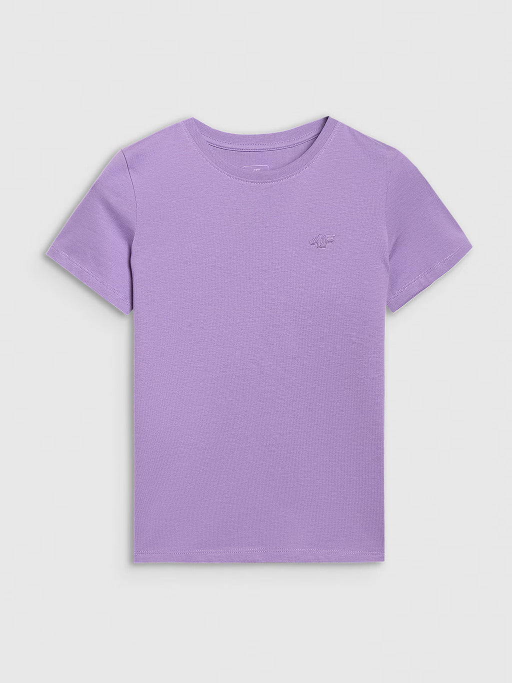 T-shirt regular gładki dziewczęcy