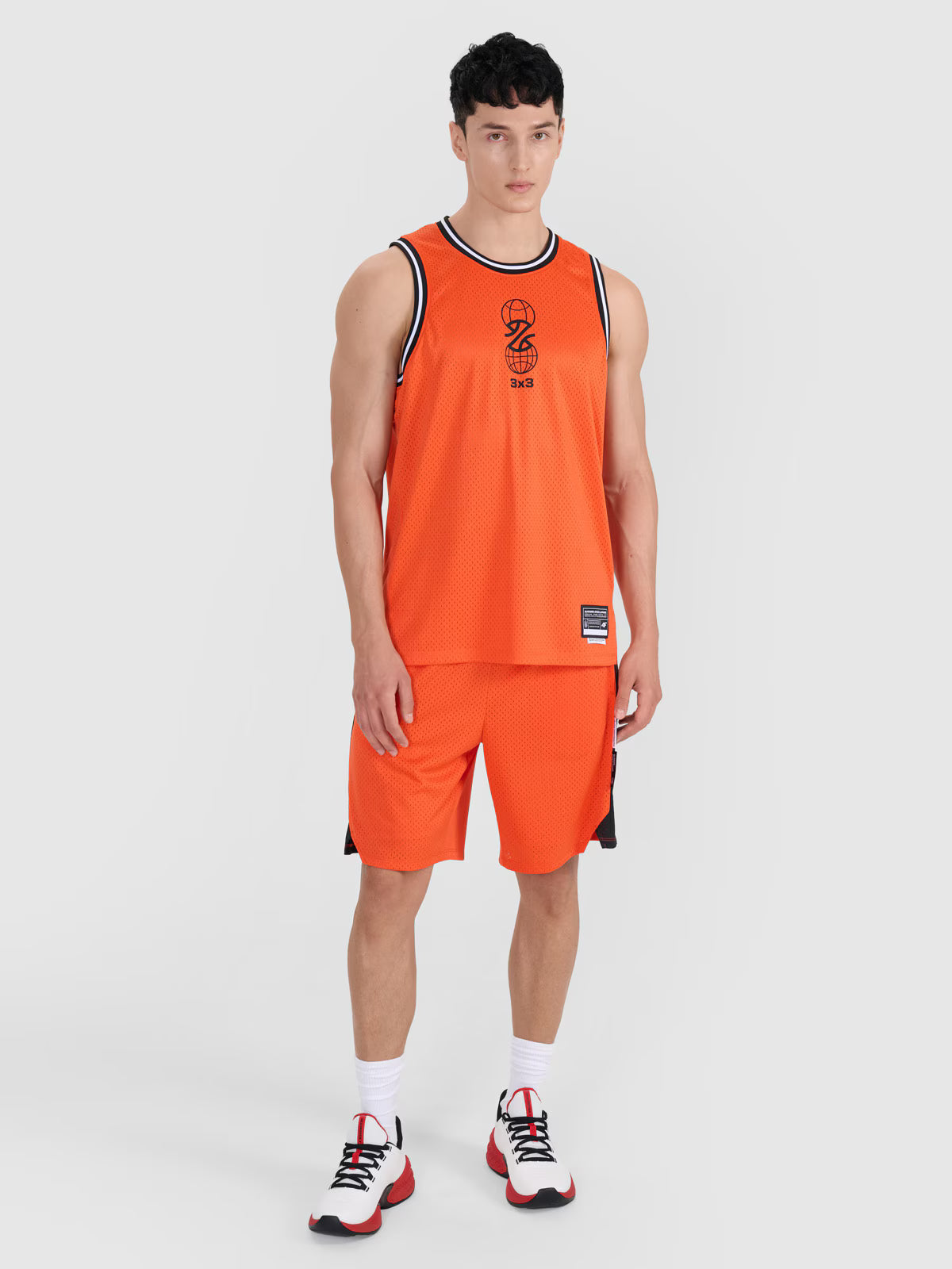 Tank top do koszykówki oversize szybkoschnący męski