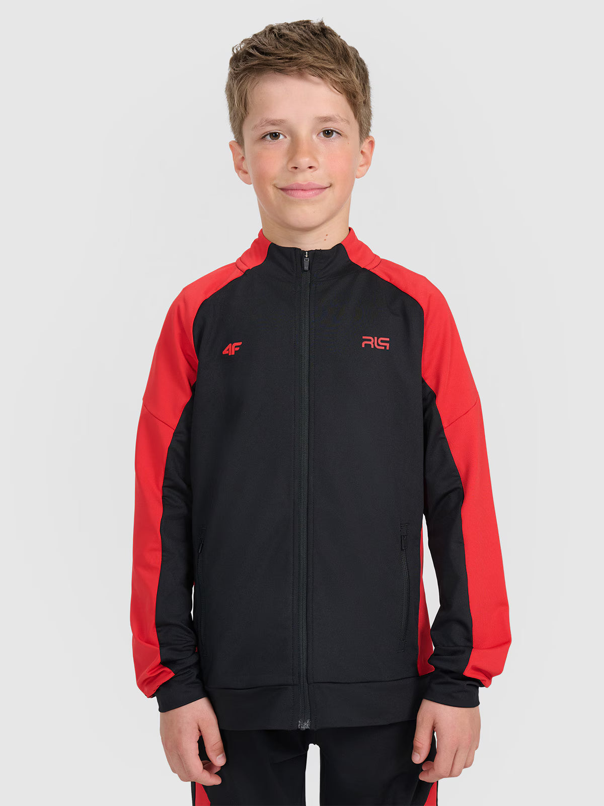 Bluza sportowa rozpinana bez kaptura dziecięca 4F JUNIOR x Robert Lewandowski