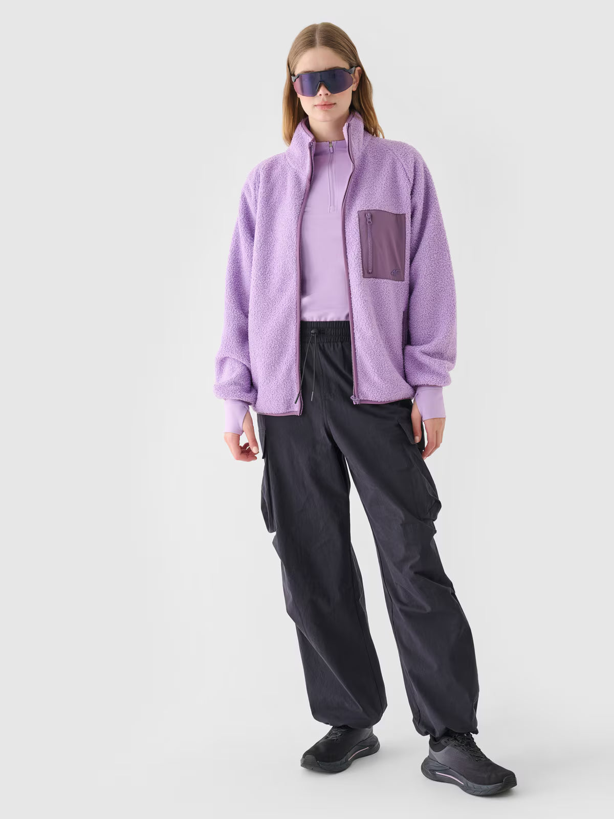 Longsleeve slim gładki damski