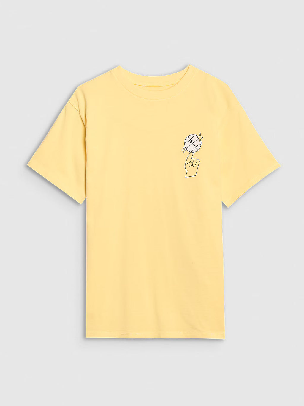 T-shirt oversize z nadrukiem chłopięcy